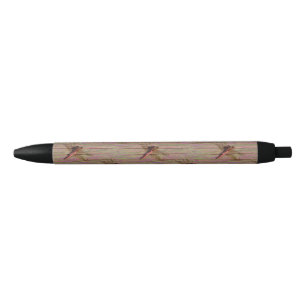 Caneta Preta Dragonfly Colorful