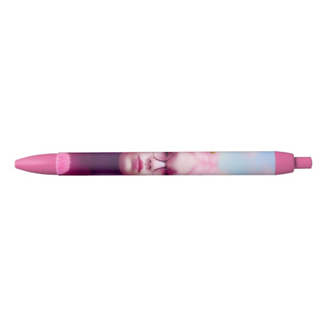 Caneta Preta Dreamy Rosa (Frente)