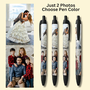 Caneta Preta Duas fotos em preto