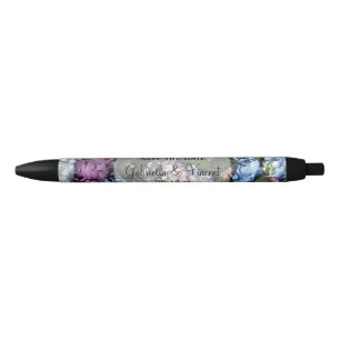 Caneta Preta Economias coloridas do casamento do Hydrangea a