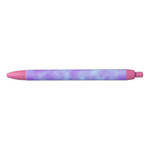 Caneta Preta efeito de nuvem de tempestade de na moda em roxo