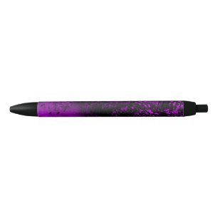 Caneta Preta Efeito Splatter de Tinta Puro e Preto