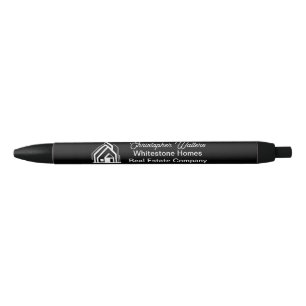 Caneta Preta Empresa de Imóveis Preta Corretor Personalizado