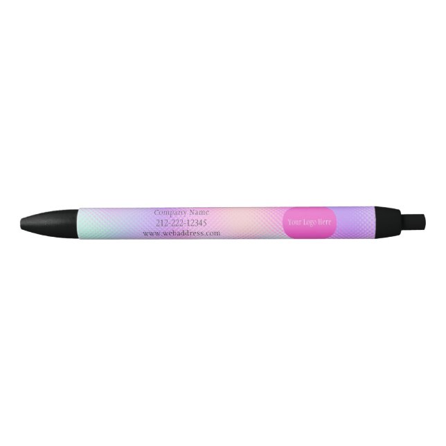 Caneta Preta Empresa do Promocional de logotipo personalizado e (Frente)