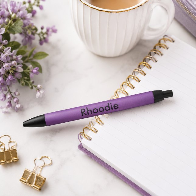 Caneta Preta Encanto Roxo Adorável (Criador carregado)