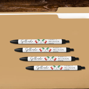 Caneta Preta Encontro da Família da Bandeira Italiana