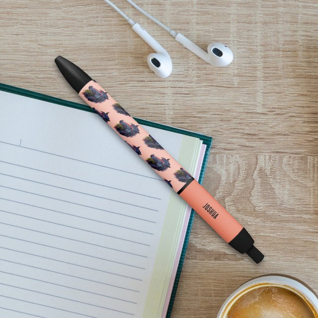 Caneta Preta Entusiasta Equestre Grafite Colorido Cavalo (Criador carregado)