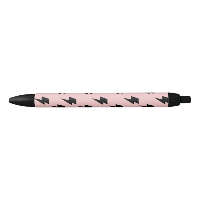 Caneta Preta Escrevendo de Na moda Indie Y2K, preto-e-rosa (Frente)