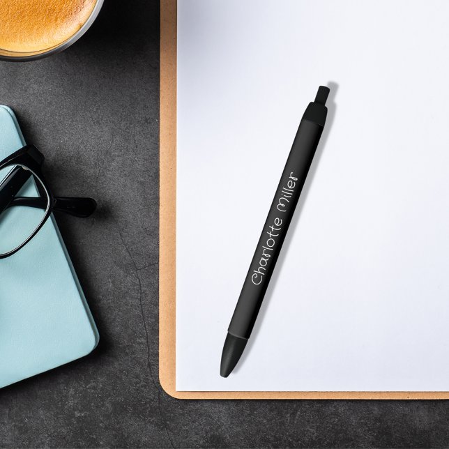 Caneta Preta Escrita de nome preto (Criador carregado)