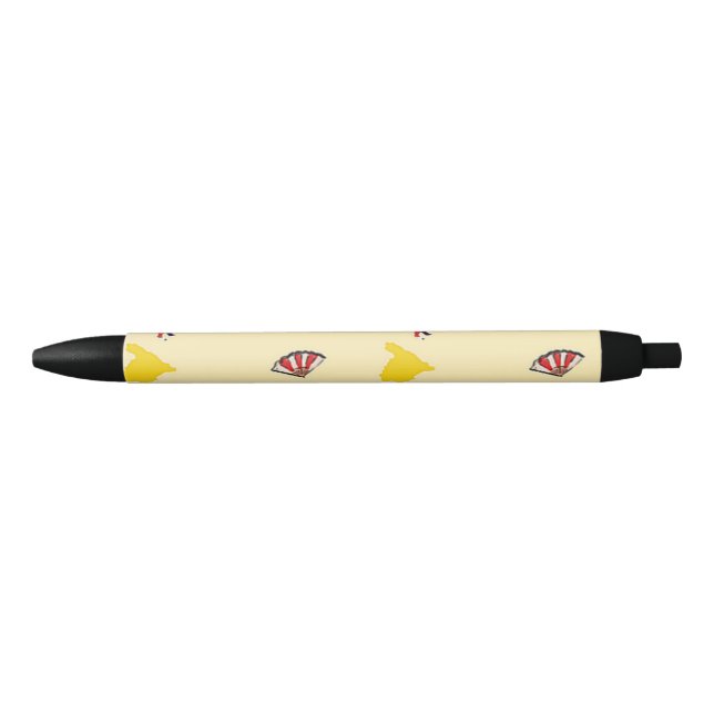 Caneta Preta Espanha em creme (Frente)