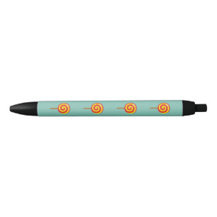 Caneta Preta Espiral Red Yellow Lollipop