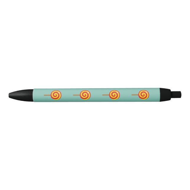 Caneta Preta Espiral Red Yellow Lollipop (Frente)