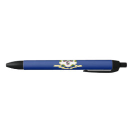 Caneta Preta Estado de bandeira do Connecticut