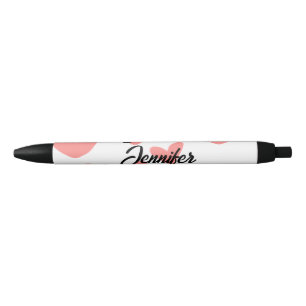 Caneta Preta estilo de texto minimalista simples branco casamen