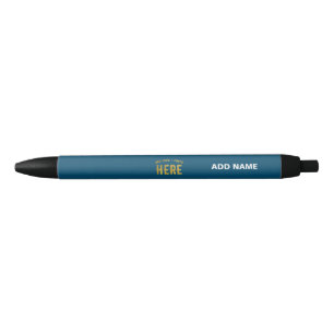CANETA PRETA ESTILO MODERNO PERSONALIZADO AZUL PRUSSIANO VERIFI