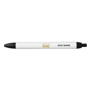 CANETA PRETA ESTILO MODERNO PERSONALIZÁVEL BRANCO VERIFICADO MA