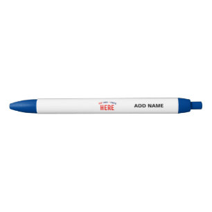 CANETA PRETA ESTILO MODERNO PERSONALIZÁVEL BRANCO VERIFICADO MA
