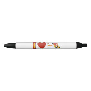 Caneta Preta Eu amo Maryland