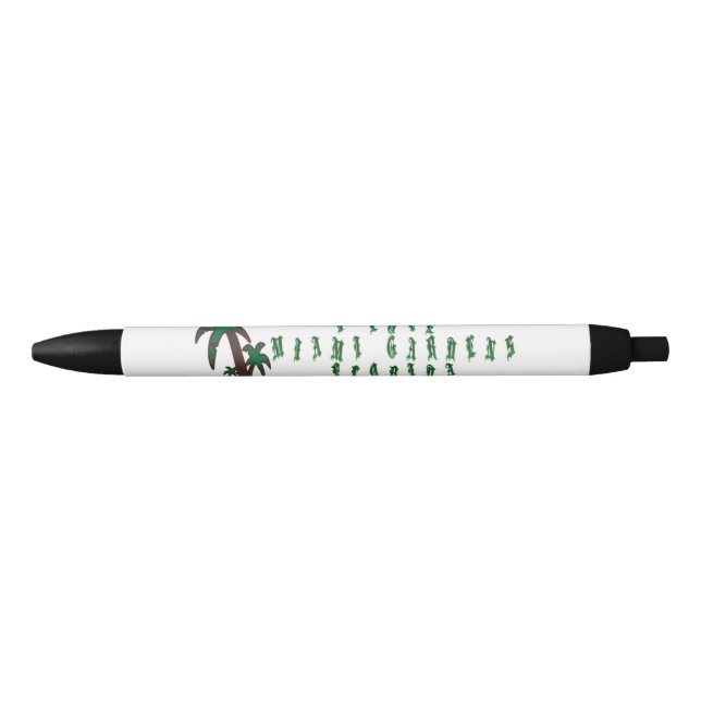 Caneta Preta Eu Amo Miami Gardens Flórida (Frente)