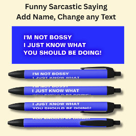 Caneta Preta Eu não sou chefe. Eu só sei o que você deveria est