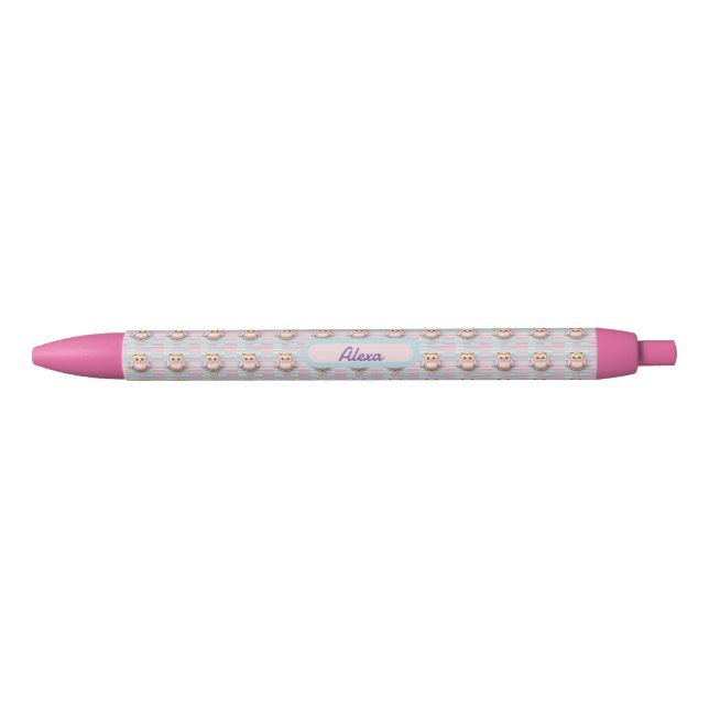 Caneta Preta Eule mit Querstreifen muster pastellfarben Muster (Frente)