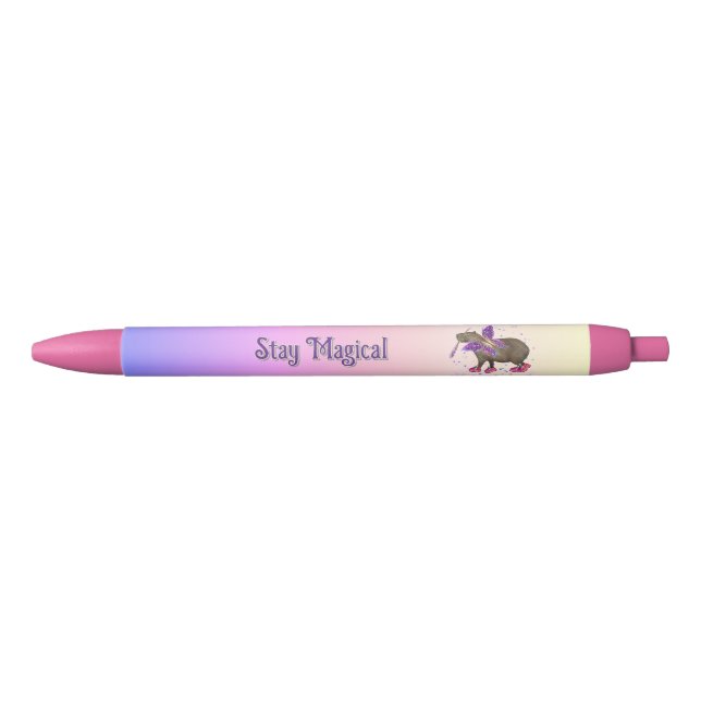 Caneta Preta Fairy Capybara Magic (Frente)