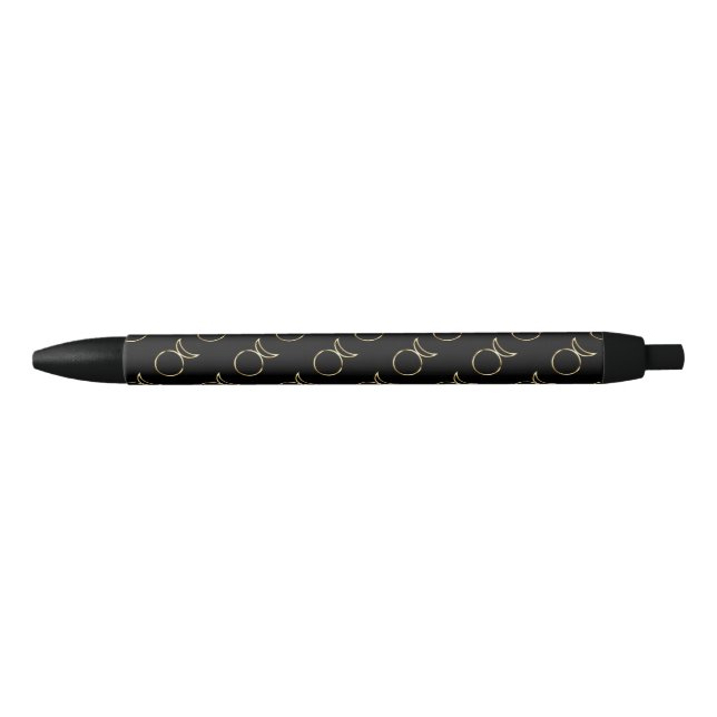 Caneta Preta Falln Pagan - Símbolo de Deus Cavalado (Frente)