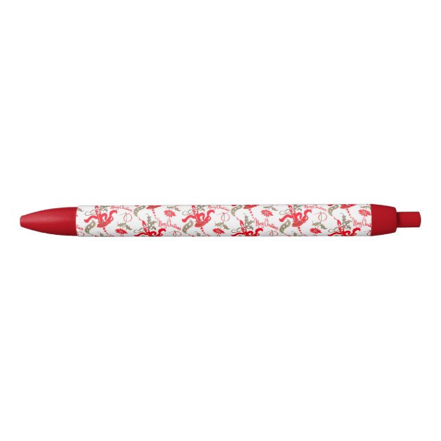 Caneta Preta Falln Vintage - Velas de Natal Feliz (Frente)