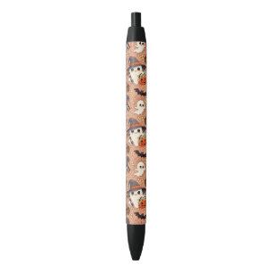 Caneta Preta Fantasma de Halloween Fofo no Estilo Kawaii