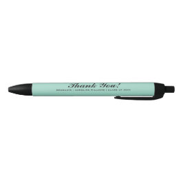 Caneta Preta Favor Personalizado da Festa de formatura Mint e B