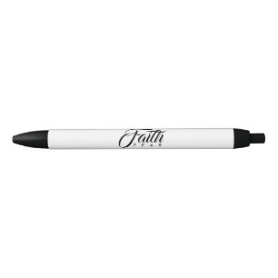 Caneta Preta Fé sobre o Medo Branco