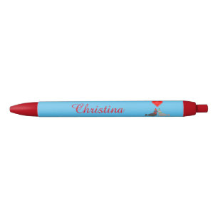 Caneta Preta Fechos de Beijo de Natal bonitos personalizados