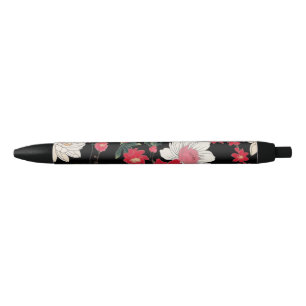 Caneta Preta Festa de Aniversário Japão Flor de Sakura Colorida