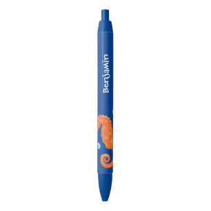 Caneta Preta Figura de desenho animado das bolhas de laranja-ac