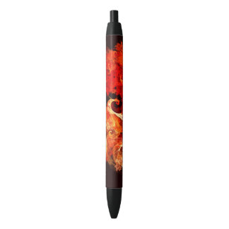 Caneta Preta Firebird Abstrato Art