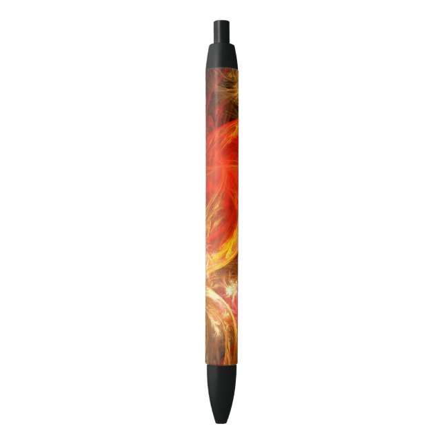 Caneta Preta Firestorm Nova Abstrato Art (Frente Vertical)