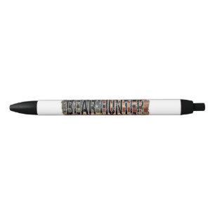 Caneta Preta Flag Bear Hunter americano