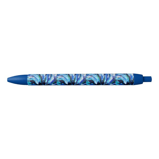 Caneta Preta Fleur bleue (Frente)