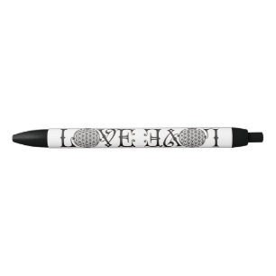 Caneta Preta Flor da Vida - Alface do amor tatuagem negra