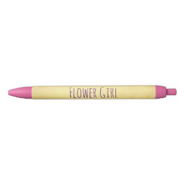 Caneta Preta Flor Girl Beauely