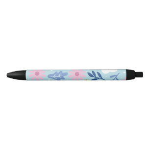 Caneta Preta Flor minimalista