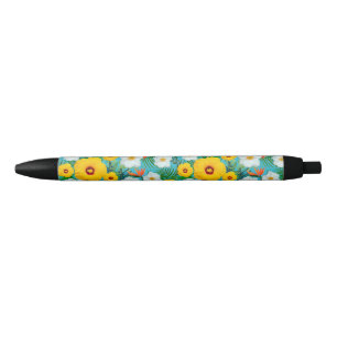 Caneta Preta floral