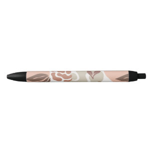 Caneta Preta Floral botânico minimal