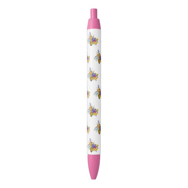 Caneta Preta Flower bee with wild plants (Frente Vertical)