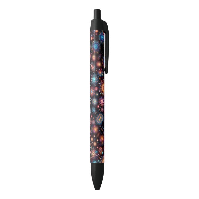 Caneta Preta Fogos de Artifício Divertidos (parte de inferior (Vertical))