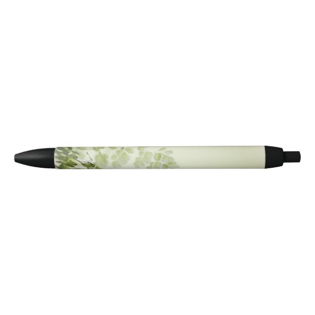 Caneta Preta Folhagem primavera (Frente)