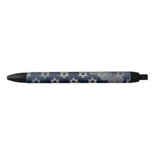 Caneta Preta Forte vibe de Hanukkah da SlipperyJoe's Estrela de