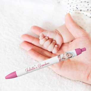 Caneta Preta Foto personalizada da vovó bebê