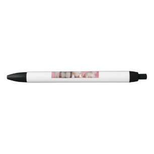 Caneta Preta Foto personalizada de animal colorido simples adic