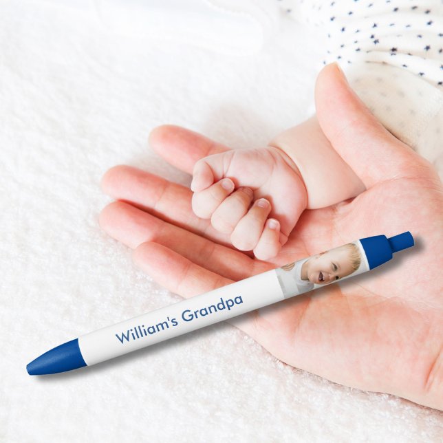 Caneta Preta Foto personalizada do vovô bebê (Criador carregado)